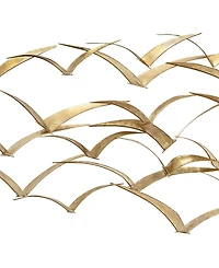 Metal Coastal Birds Wall Decor