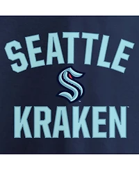 Men's Navy Seattle Kraken Victory Arch Pullover Hoodie