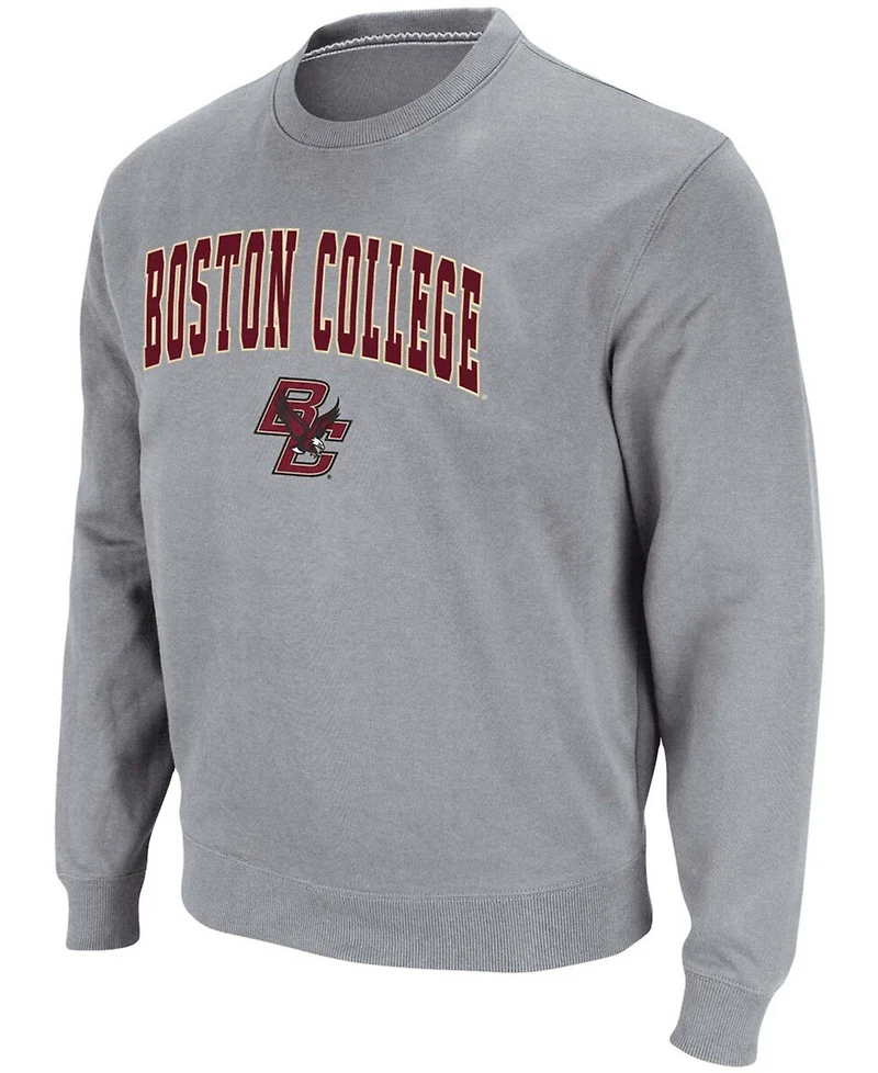 Colosseum Men's Boston College Eagles Arch Logo Crew Neck Sweatshirt
