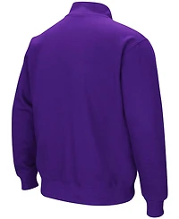 Men's Purple Lsu Tigers Tortugas Logo Quarter-Zip Pullover Jacket