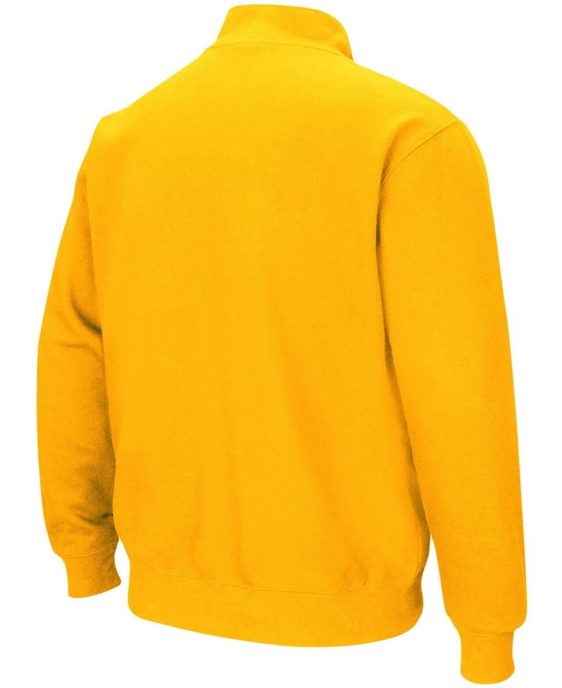 Men's Gold Lsu Tigers Tortugas Logo Quarter-Zip Jacket