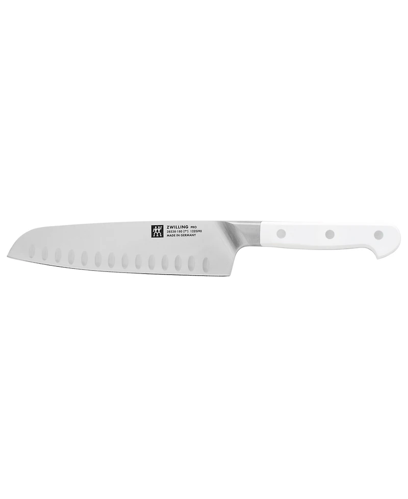 Zwilling Pro Le Blanc 7" Slim Hollow Edge Santoku Knife