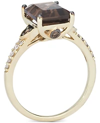 Le Vian Chocolate Quartz (3-1/10 ct. t.w.) & Diamond (1/4 ct. t.w.) Ring in 14k Gold
