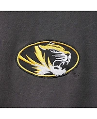 Men's Charcoal Missouri Tigers Tortugas Logo Quarter-Zip Jacket