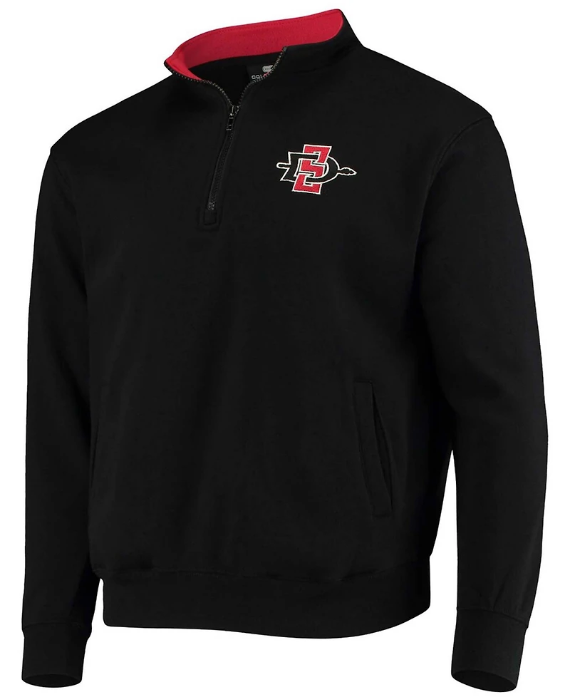 Men's Colosseum San Diego State Aztecs Tortugas Logo Quarter-Zip Jacket