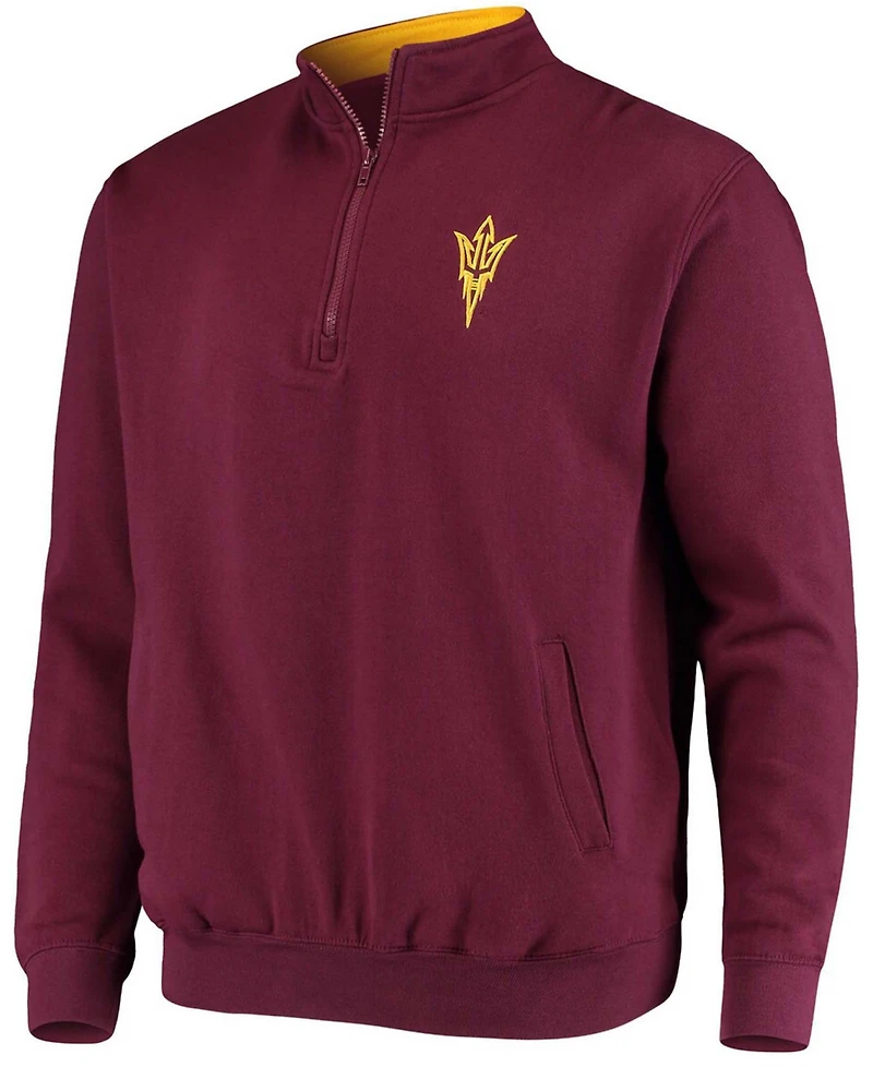 Men's Maroon Arizona State Sun Devils Tortugas Logo Quarter-Zip Jacket