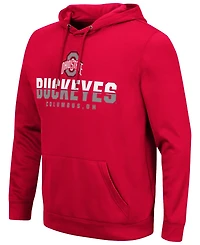 Men's Scarlet Ohio State Buckeyes Lantern Pullover Hoodie