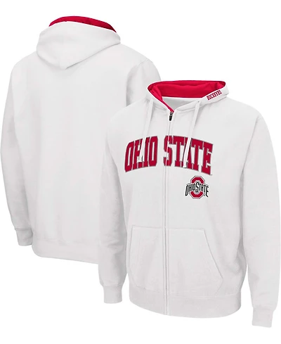 Colosseum Men's Ohio State Buckeyes Arch and Logo 3.0 Full-Zip Hoodie