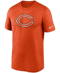 Men's Orange Chicago Bears Logo Essential Legend Performance T-shirt