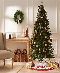 Poinsettias Christmas Tree Round Skirt