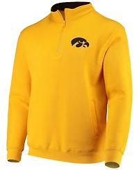 Men's Gold-Tone Iowa Hawkeyes Tortugas Logo Quarter-Zip Jacket