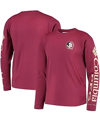 Big Boys Garnet Florida State Seminoles Pfg Terminal Tackle Long Sleeve Omni-Shade T-shirt