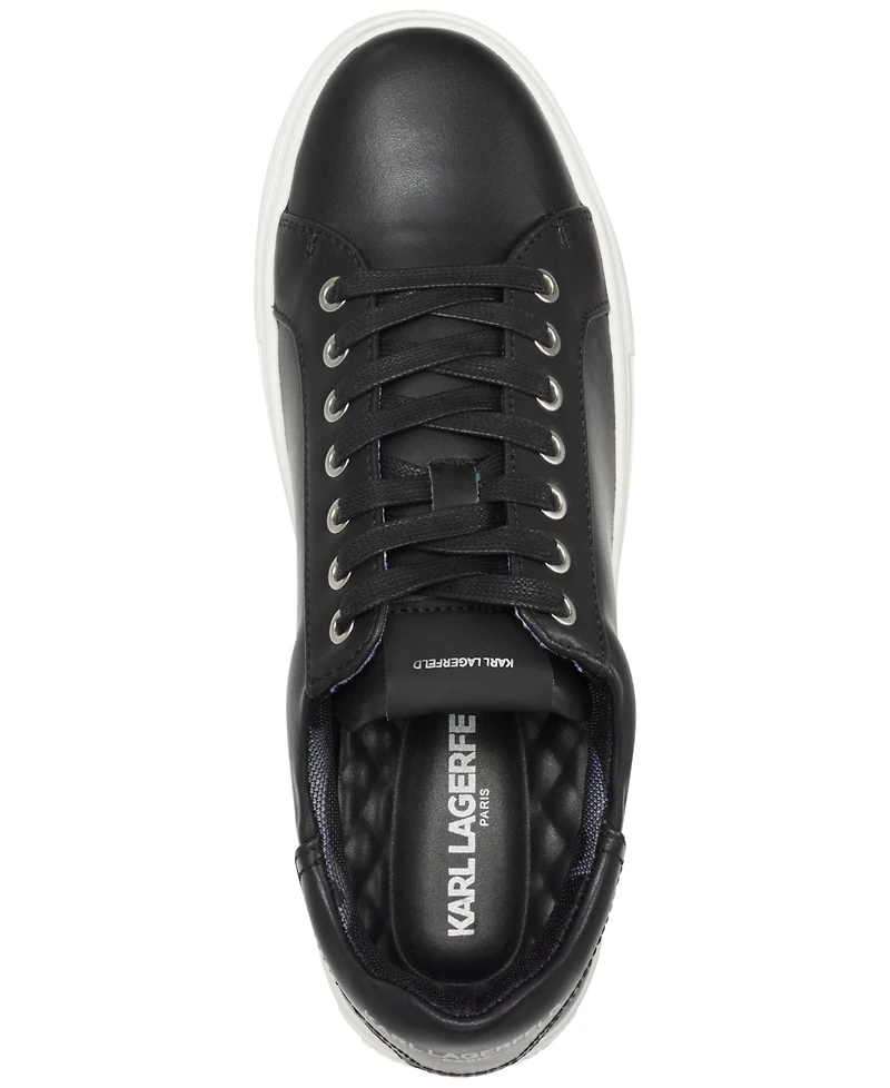 Karl Lagerfeld Men's Smooth Leather Tennis Sneaker