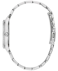 Bulova Women's Embellished Silver-Tone Stainless Steel Bracelet Watch 32mm