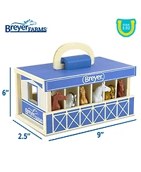 Breyer Horses Breyer Farms 1:32 Scale Stable Mate Play Set, 6 Piece