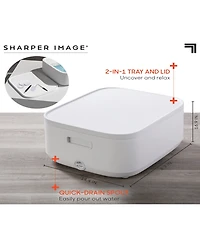 Sharper Image Spa Haven Foot Bath, Heated with Rollers and Lcd Display