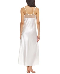 Flora by Flora Nikrooz Stella Satin Venise Trim Lingerie Nightgown