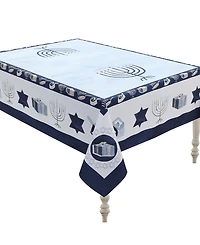 Happy Hanukkah Tablecloth, 70" x 84"