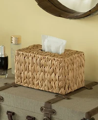 Water Hyacinth Wicker Rectangular Tissue Box Cover