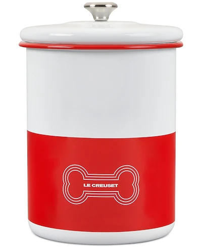 Le Creuset 4.25 Quart Enamel on Steel Pet Treat Jar with Lid