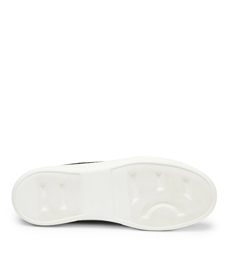 Dearfoams Women's Sport Foam Elastic Lace Slip-On Sneaker