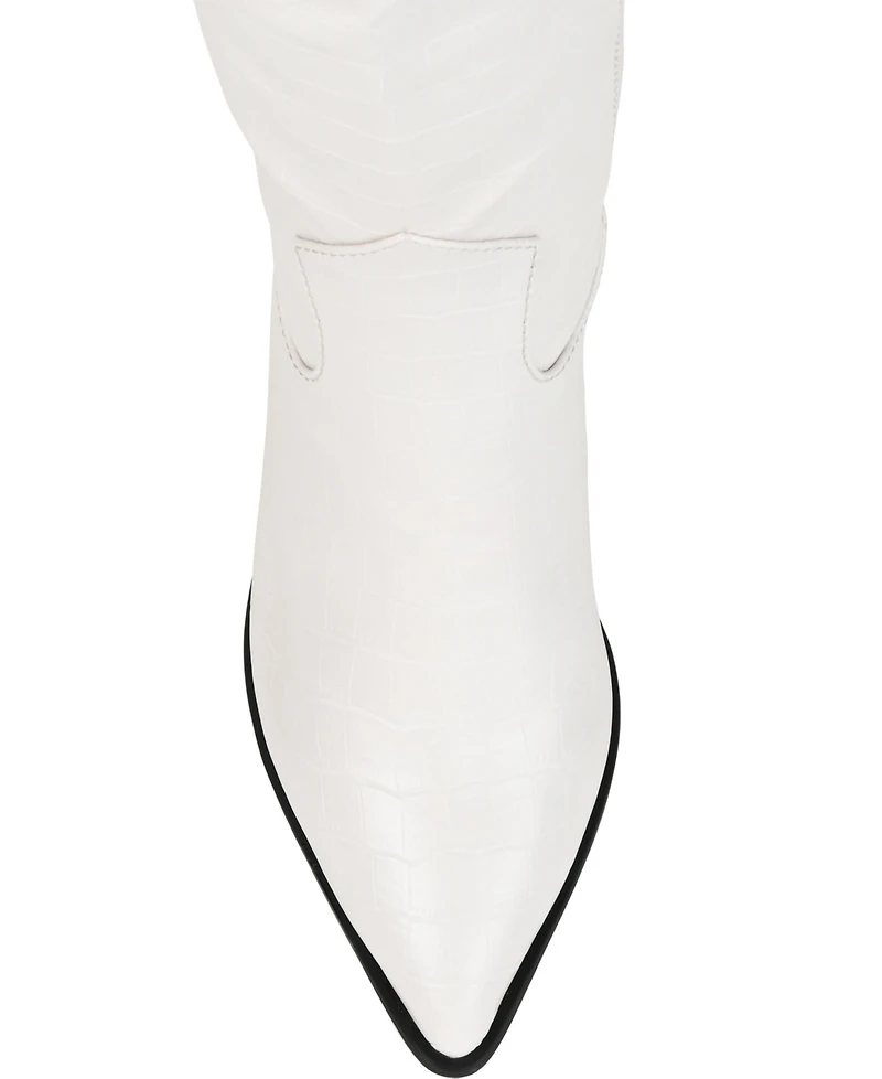 Journee Collection Women's Therese Block Heel Knee High Dress Boots