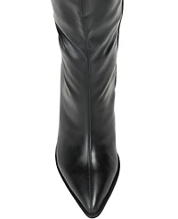 Journee Collection Women's Daria Wide Calf Cowboy Knee High Boots