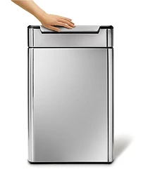 simplehuman 48 Liter Touch Bar Recycling Kitchen Trash Can