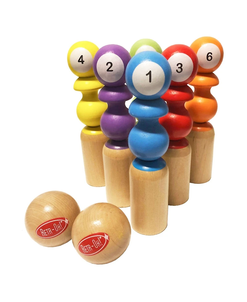 Retr-Oh Bowling Game Set, 8 Piece