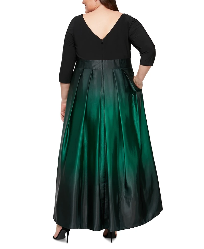 Sl Fashions Plus Ombre Ballgown