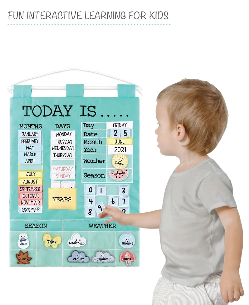 The Peanutshell Children's Learning Calendar, Teal