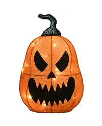National Tree Company 16" Pre-Lit Scary Jack-o-Lantern