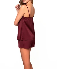 Women's Forrest Stretch Satin Cami and Short Set