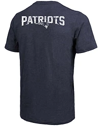 New England Patriots Tri-Blend Pocket T-shirt - Heathered Navy
