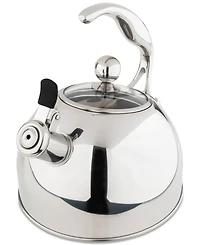 Viking Stainless Steel 2.6-Quart Black Tea Kettle with Copper Handle