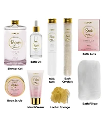 Lovery Milky Coconut Home Spa Body Care Gift Set, 10 Piece