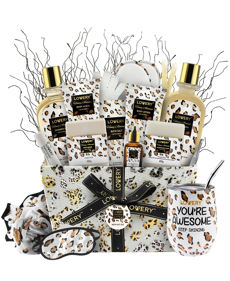 Lovery 21-Pc. Honey Almond Home Spa Body Care Gift Set