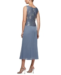 Alex Evenings Petite Midi Dress & Jacket