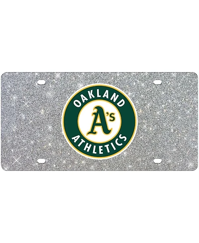 Multi Oakland Athletics Acrylic Glitter License Plate