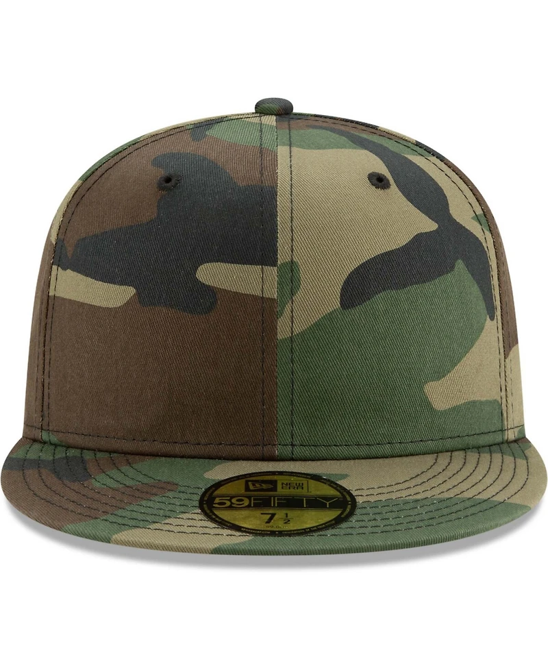 Men's New Era Camo Blank 59FIFTY Fitted Hat