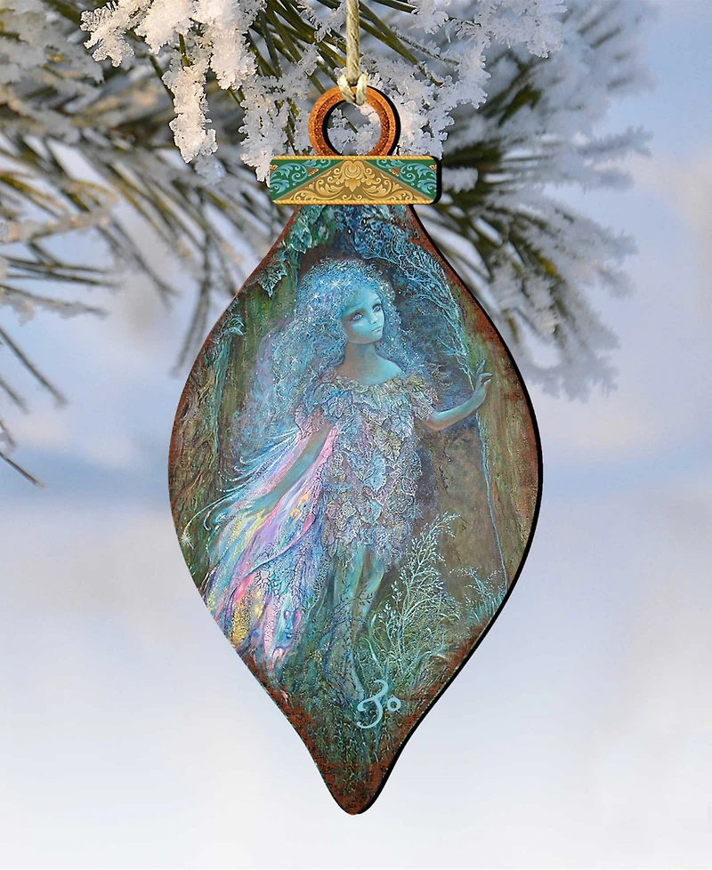 Designocracy 2 Piece Forest Fairy Wood Ornament Set