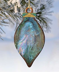Designocracy 2 Piece Forest Fairy Wood Ornament Set