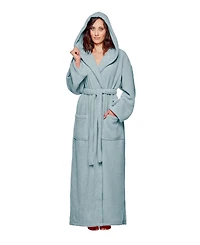 Arus Women's Hooded Full Ankle Length Premium Fleece Bathrobe