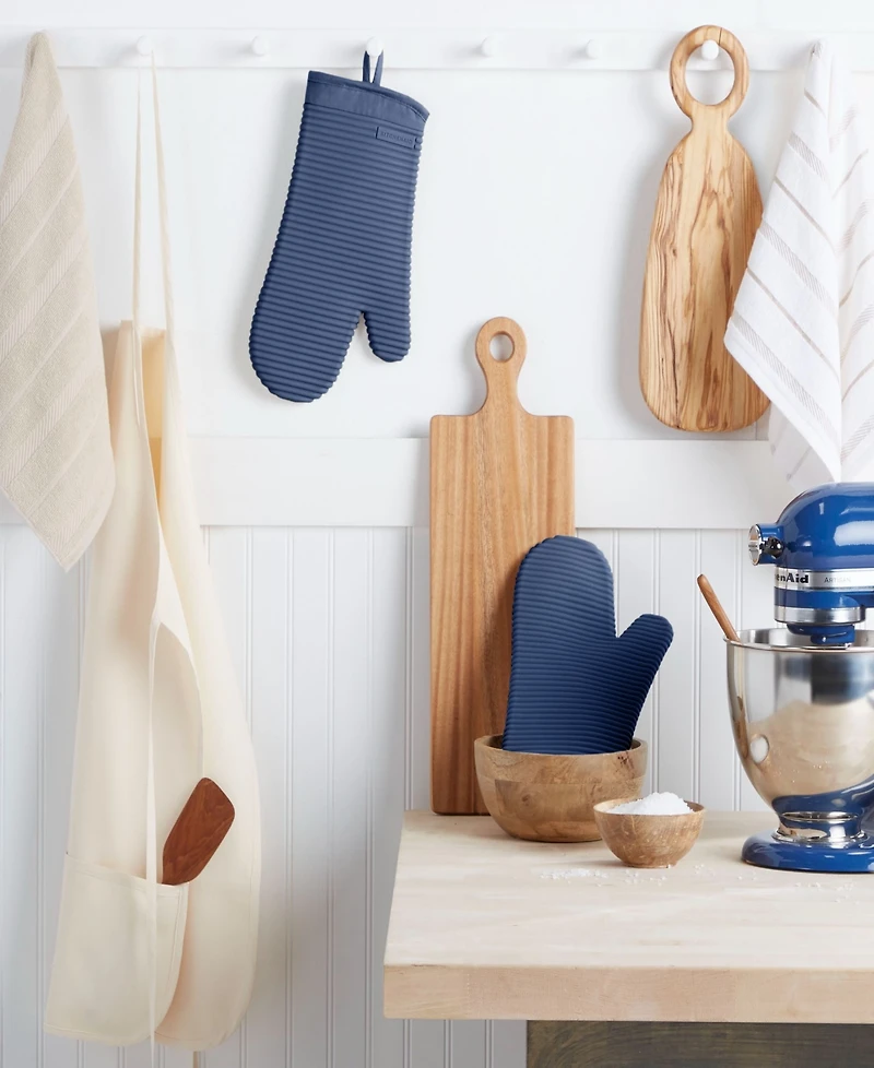 KitchenAid Ribbed Soft Silicone Oven Mitt Set, 2 Piece