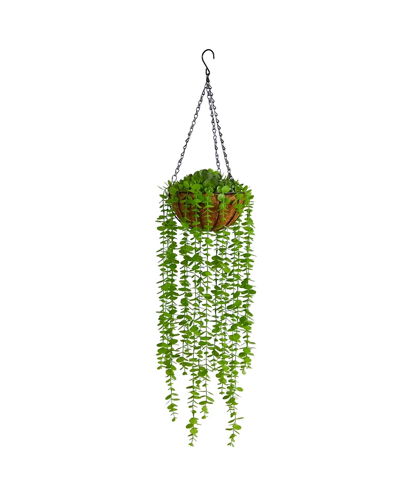 3' Eucalyptus Artificial Plant in Hanging Basket