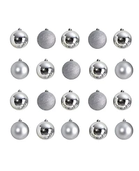 Holiday Christmas 20 Piece Shatterproof Ornament Set, 3"