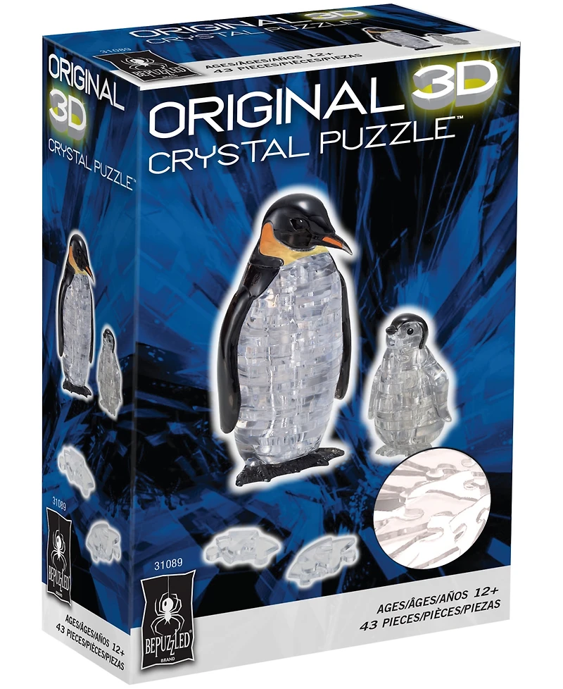 BePuzzled 3D Crystal Puzzle - Penguin and Baby