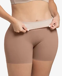Leonisa Women's Stay-In-Place Seamless Slip Shorts