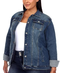 White Mark Plus Classic Denim Jacket