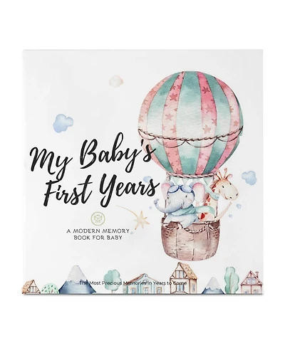 KeaBabies Craft Baby Memory Book, First 5 Years Books, 90 Pages Keepsake Milestone Journal for Girls, Boys